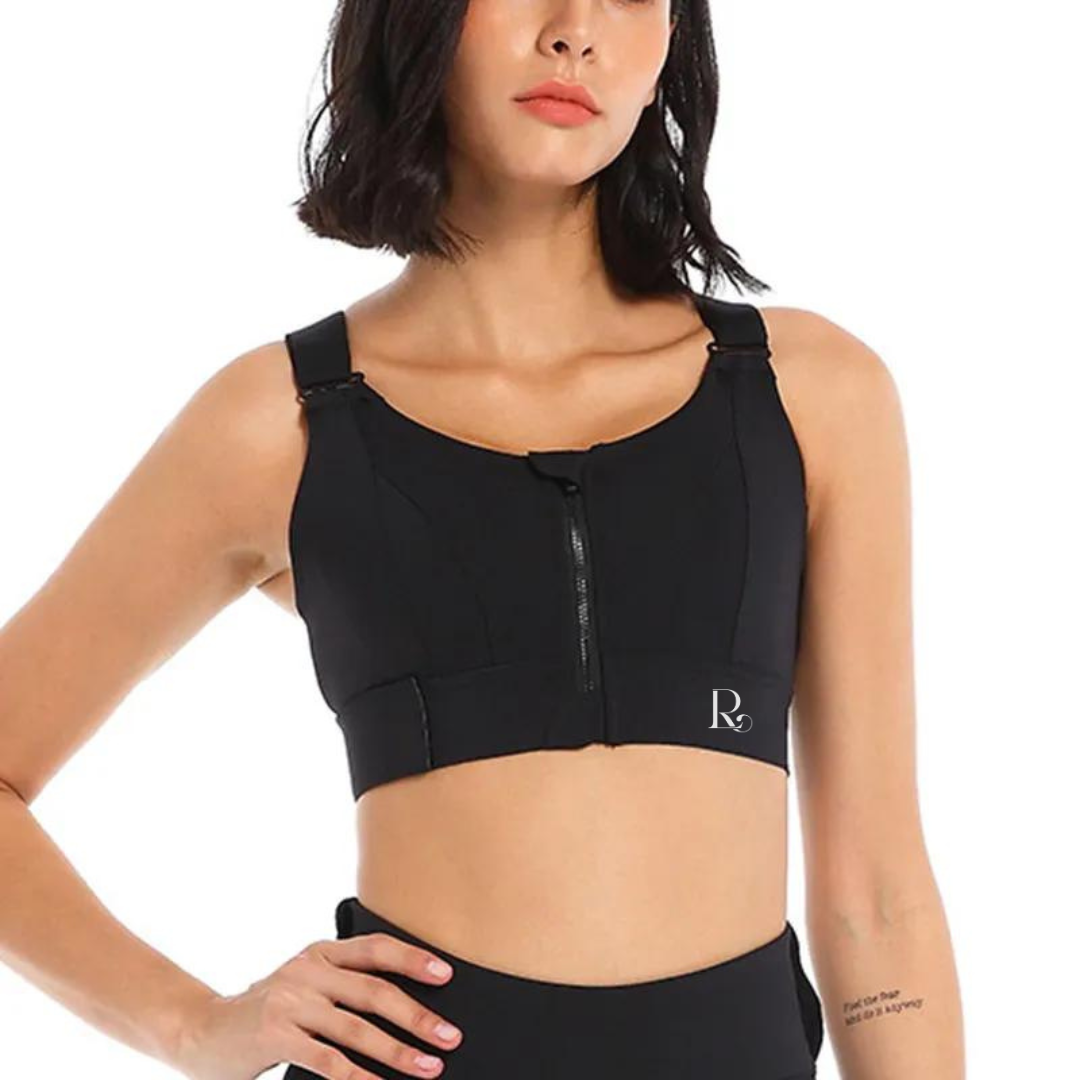 Achieve a personalized fit with our Adjustable Sports Bra. Tailored support for your active lifestyle.