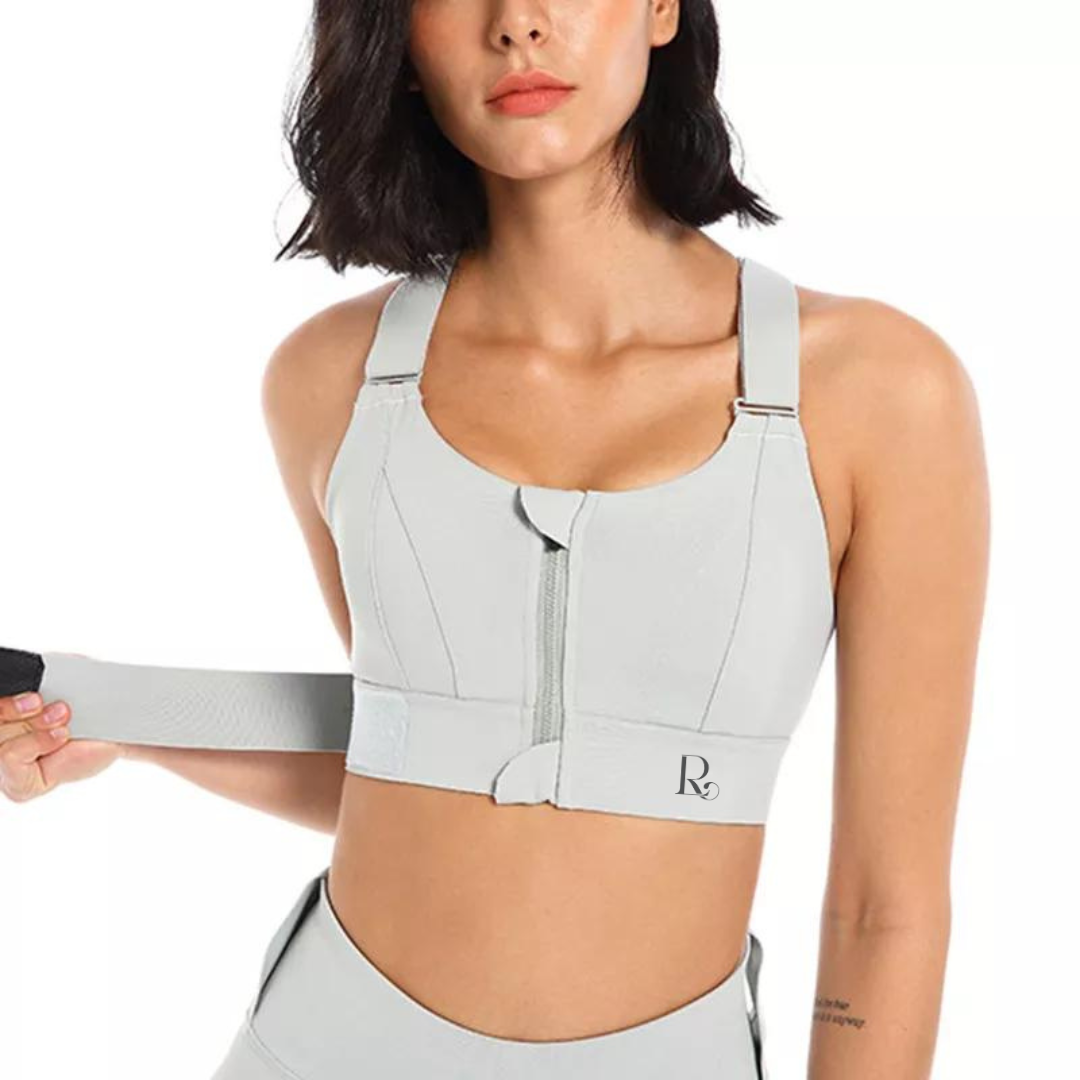 Achieve a personalized fit with our Adjustable Sports Bra. Tailored support for your active lifestyle.